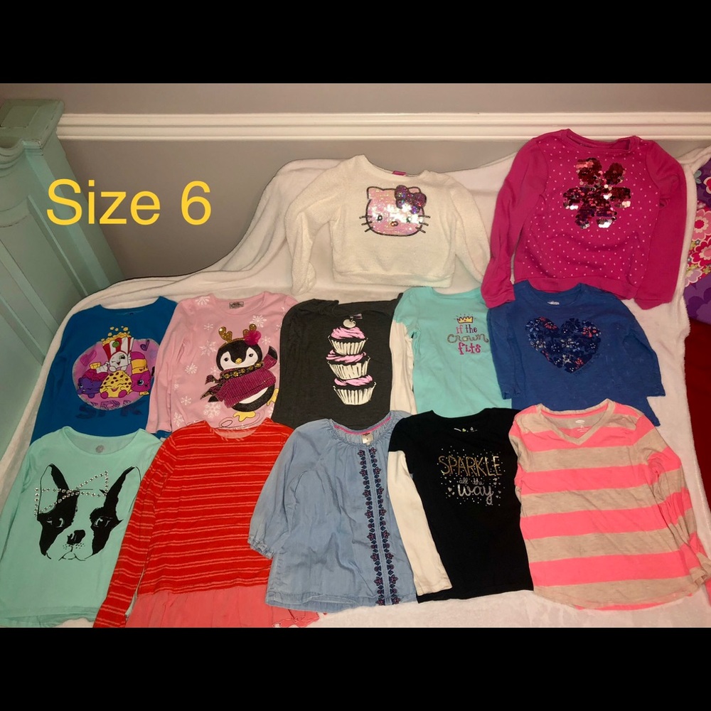 Size 6 Long Sleeve Shirts